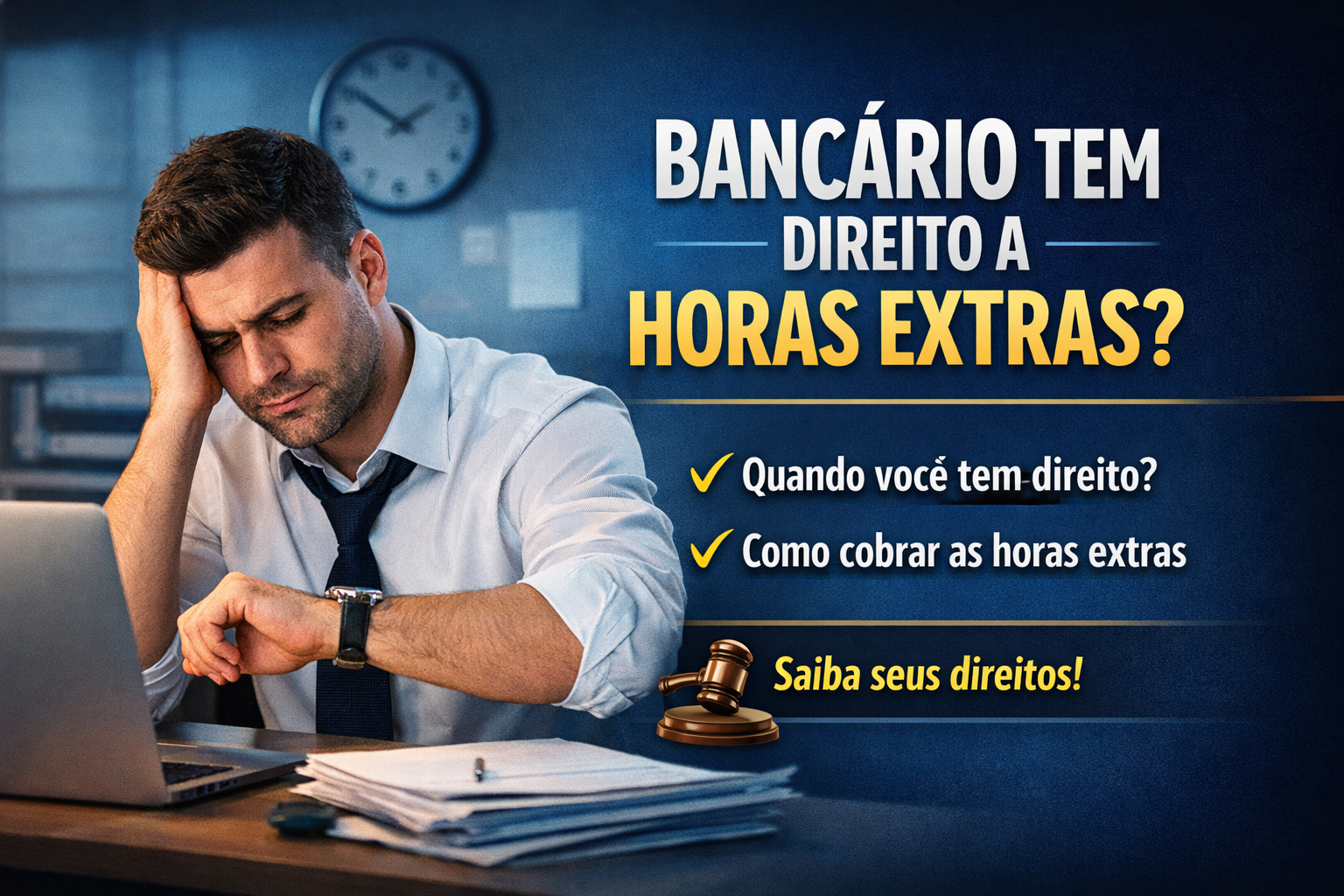 Bancário tem direito a horas extras? Entenda seus direitos