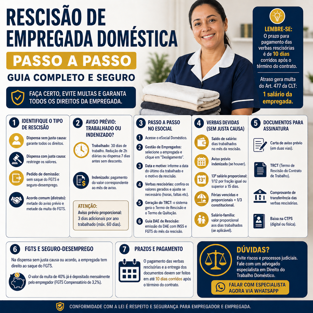 Rescisão de Empregada Doméstica Passo a Passo: Guia Completo e Seguro